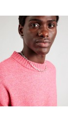 Ανδρικό Πλεκτό Jack & Jones Jrollie Knit Crew Neck SN 12215468 Fuchsia Rose