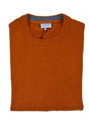 Ανδρική Μπλούζα Πλεκτή Gnious 21-300186 Mason O Knit 3570 Πορτοκαλί