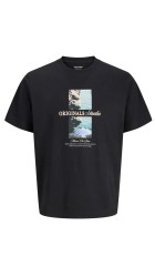 Ανδρικό T-Shirt Jack & Jones Jornorrebro Photo Tee SS Crew Neck LN 12291022 Black