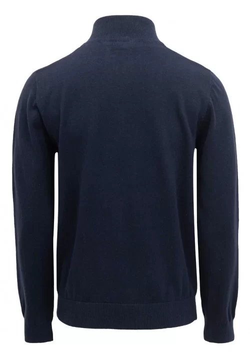 Ανδρικό Βαμβακερό Πλεκτό Gnious 21-300187 Mason Zip 7573 Μπλε