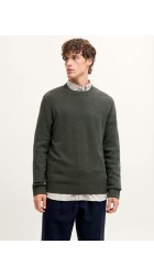 Ανδρικό Πουλόβερ Πλεκτό Μάλλινο Jack & Jones JPRCCLambswool Knit Crew Neck SN 12216799 Peat Twist