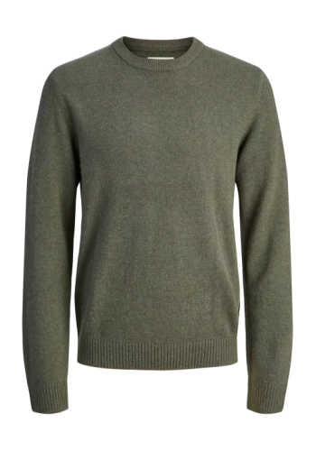 Ανδρικό Πουλόβερ Πλεκτό Jack & Jones JPRCCLambswool Knit Crew Neck SN 12216799 Peat Twist Ανδρικό Πουλόβερ Πλεκτό Jack & Jones JPRCCLambswool Knit Crew Neck SN 12216799 Peat Twist