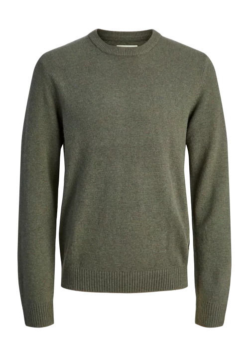 Ανδρικό Πουλόβερ Πλεκτό Jack & Jones JPRCCLambswool Knit Crew Neck SN 12216799 Peat Twist Ανδρικό Πουλόβερ Πλεκτό Jack & Jones JPRCCLambswool Knit Crew Neck SN 12216799 Peat Twist