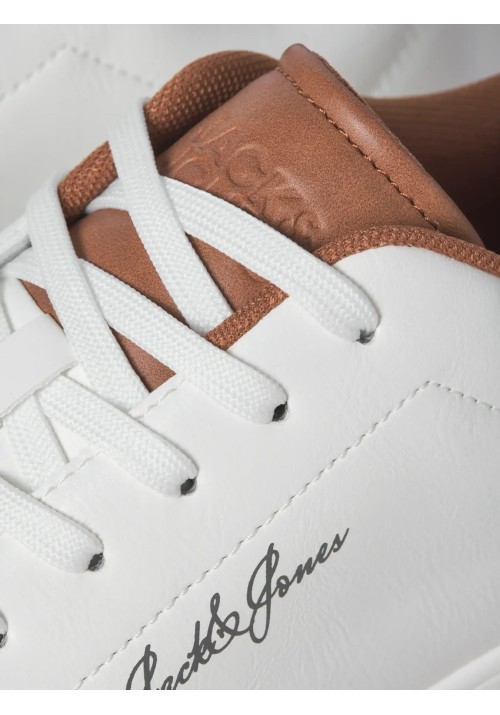 Ανδρικά Παπούτσια Sneakers Jack & Jones JFWBRIXTON PU 12292067 Λευκό