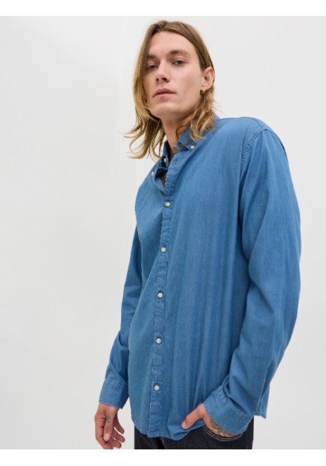 Ανδρικό Πουκάμισο Τζην Jack & Jones JJEPerfect Denim Shirt LS SN 12279712 Medium Blue Denim Ανδρικό Πουκάμισο Τζην Jack & Jones JJEPerfect Denim Shirt LS SN 12279712 Medium Blue Denim
