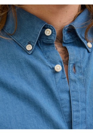 Ανδρικό Πουκάμισο Τζην Jack & Jones JJEPerfect Denim Shirt LS SN 12279712 Medium Blue Denim Ανδρικό Πουκάμισο Τζην Jack & Jones JJEPerfect Denim Shirt LS SN 12279712 Medium Blue Denim