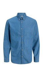 Ανδρικό Πουκάμισο Τζην Jack & Jones JJEPerfect Denim Shirt LS SN 12279712 Medium Blue Denim Ανδρικό Πουκάμισο Τζην Jack & Jones JJEPerfect Denim Shirt LS SN 12279712 Medium Blue Denim
