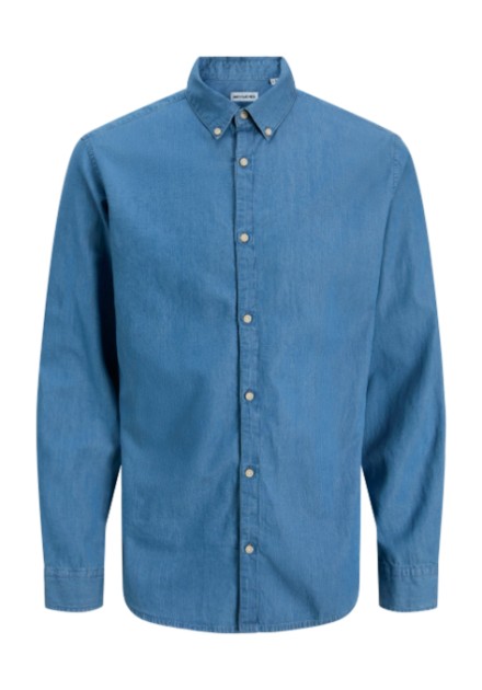 Ανδρικό Πουκάμισο Τζην Jack & Jones JJEPerfect Denim Shirt LS SN 12279712 Medium Blue Denim Ανδρικό Πουκάμισο Τζην Jack & Jones JJEPerfect Denim Shirt LS SN 12279712 Medium Blue Denim