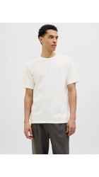Ανδρικό T-Shirt Jack & Jones JPRblualves SS Tee LN 12276801 Cloud Dancer