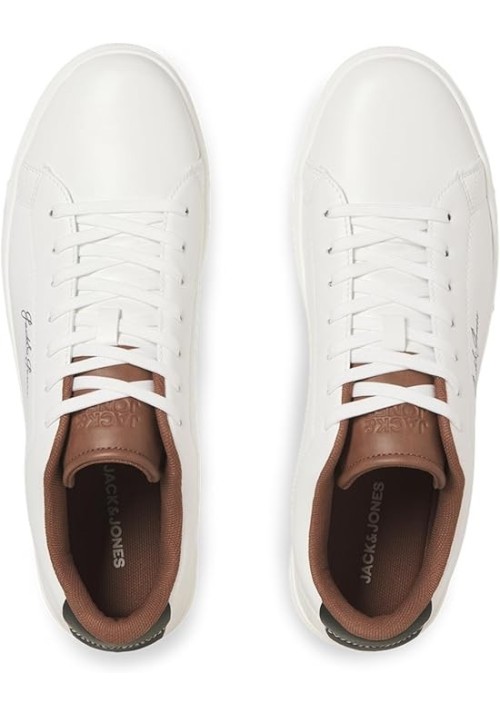 Ανδρικά Παπούτσια Sneakers Jack & Jones JFWBRIXTON PU 12292067 Λευκό