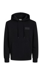 Ανδρικό Φούτερ Jack & Jones JjECorp Logo Sweat Hood Noos 12152840 Black
