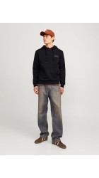 Ανδρικό Φούτερ Jack & Jones JjECorp Logo Sweat Hood Noos 12152840 Black