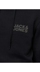 Ανδρικό Φούτερ Jack & Jones JjECorp Logo Sweat Hood Noos 12152840 Black