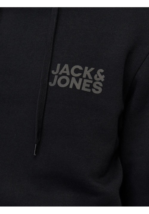 Ανδρικό Φούτερ Jack & Jones JjECorp Logo Sweat Hood Noos 12152840 Black
