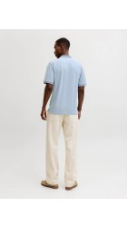 Ανδρική Μπλούζα Polo Jack & Jones JPRblualves SS Polo SN 12274681 Ashley Blue Melange