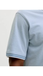 Ανδρική Μπλούζα Polo Jack & Jones JPRblualves SS Polo SN 12274681 Ashley Blue Melange