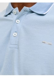 Ανδρική Μπλούζα Polo Jack & Jones JPRblualves SS Polo SN 12274681 Ashley Blue Melange