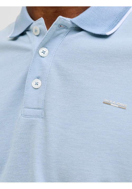 Ανδρική Μπλούζα Polo Jack & Jones JPRblualves SS Polo SN 12274681 Ashley Blue Melange