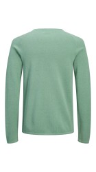 Ανδρικό Πλεκτό Βαμβακερό Jack & Jones Jjejill Knit Crew Neck Noos 12157321 Granite Green