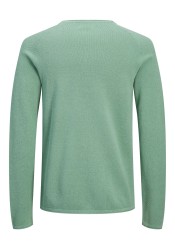 Ανδρικό Πλεκτό Βαμβακερό Jack & Jones Jjejill Knit Crew Neck Noos 12157321 Granite Green
