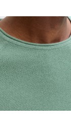 Ανδρικό Πλεκτό Βαμβακερό Jack & Jones Jjejill Knit Crew Neck Noos 12157321 Granite Green