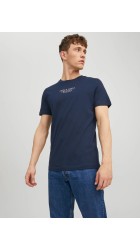 Ανδρικό T-Shirt Jack & Jones JPRBluarchie SSTee Crew Neck Noos 12217167 Navy Blazer
