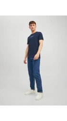Ανδρικό T-Shirt Jack & Jones JPRBluarchie SSTee Crew Neck Noos 12217167 Navy Blazer
