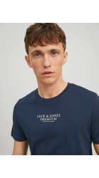 Ανδρικό T-Shirt Jack & Jones JPRBluarchie SSTee Crew Neck Noos 12217167 Navy Blazer