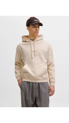 Ανδρικό Φούτερ Jack & Jones Jornorrebro EMB Sweat Hood Noos 12282861 Antique White