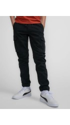 Ανδρικό Παντελόνι Cargo Petrol M-1050-TRO100-9999 Black
