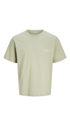 Ανδρικό T-Shirt Jack & Jones Jorcatskills Cut Out Tee Crew Neck 12290317 Seagrass