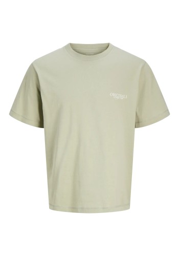 Ανδρικό T-Shirt Jack & Jones Jorcatskills Cut Out Tee Crew Neck 12290317 Seagrass