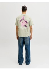 Ανδρικό T-Shirt Jack & Jones Jorcatskills Cut Out Tee Crew Neck 12290317 Seagrass