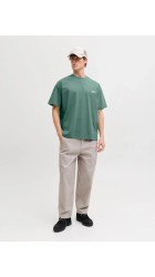 Ανδρικό T-Shirt Jack & Jones JCodust Script Back Tee SS Crew Neck 12292982 North Atlantic