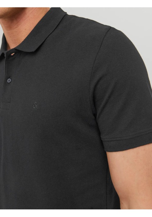 Ανδρική Μπλούζα Polo Jack & Jones JJEBasic Polo SS Noos 12136516 Black