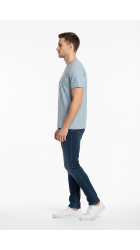 Ανδρικό T-Shirt Jack & Jones JJGrayson Tee SS Crew Neck 12288377 Celestial Blue