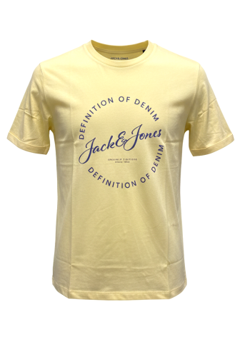 Ανδρικό T-Shirt Jack & Jones JJGrayson Tee SS Crew Neck 12288377 Κίτρινο