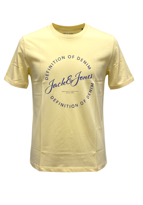 Ανδρικό T-Shirt Jack & Jones JJGrayson Tee SS Crew Neck 12288377 Κίτρινο