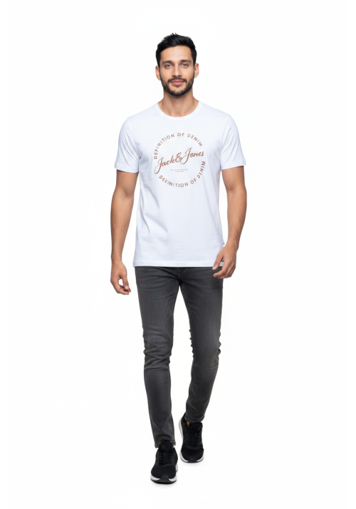 Ανδρικό T-Shirt Jack & Jones JJGrayson Tee SS Crew Neck 12288377 Bright White