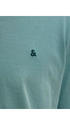 Ανδρικό T-Shirt Jack & Jones JJPaulos Tee SS Crew Neck Noos 12245087 Mineral Blue