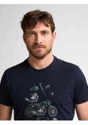 Ανδρικό T-Shirt Petrol M-3050-TSR653-5092 Μπλε