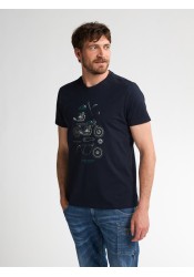 Ανδρικό T-Shirt Petrol M-3050-TSR653-5092 Μπλε