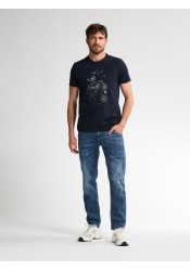 Ανδρικό T-Shirt Petrol M-3050-TSR653-5092 Μπλε