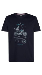 Ανδρικό T-Shirt Petrol M-3050-TSR653-5092 Μπλε