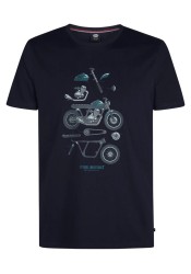 Ανδρικό T-Shirt Petrol M-3050-TSR653-5092 Μπλε