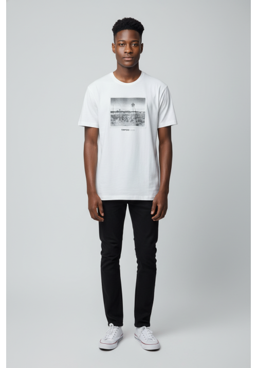 Ανδρικό T-Shirt Tiffosi Match 10064312-001 Λευκό