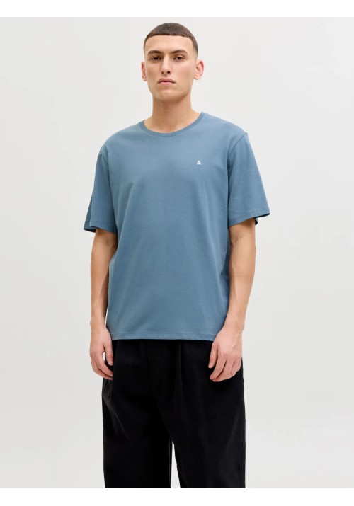 Ανδρικό T-Shirt Jack & Jones JJPaulos Tess Crew NeckNoos 12245087 Blue Mirage