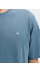 Ανδρικό T-Shirt Jack & Jones JJPaulos Tess Crew NeckNoos 12245087 Blue Mirage