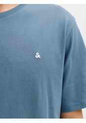 Ανδρικό T-Shirt Jack & Jones JJPaulos Tess Crew NeckNoos 12245087 Blue Mirage