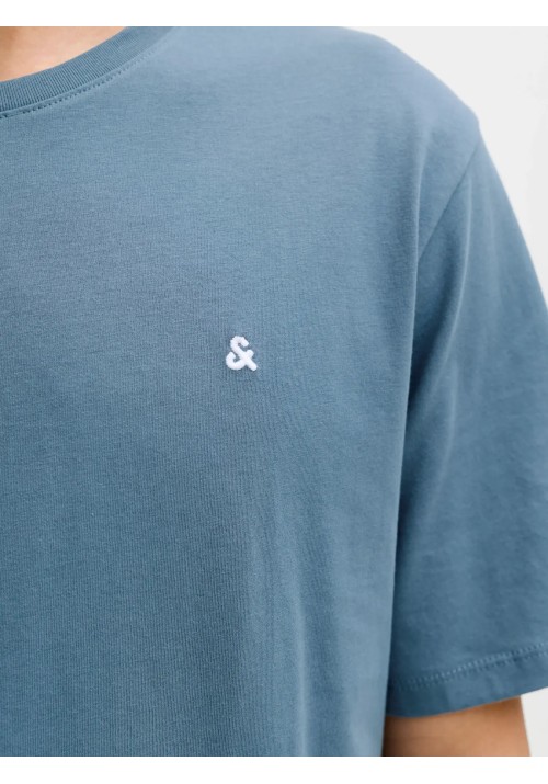 Ανδρικό T-Shirt Jack & Jones JJPaulos Tess Crew NeckNoos 12245087 Blue Mirage